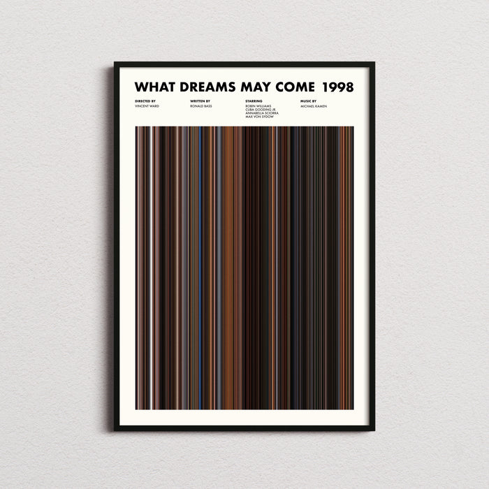 What Dreams May Come Movie Barcode Poster