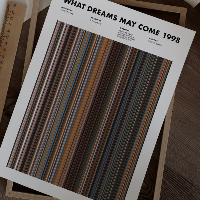 What Dreams May Come Movie Barcode Poster