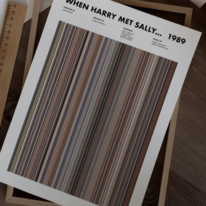 When Harry Met Sally Movie Barcode Movie Barcode Poster