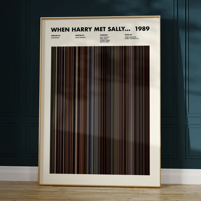 When Harry Met Sally Movie Barcode Movie Barcode Poster