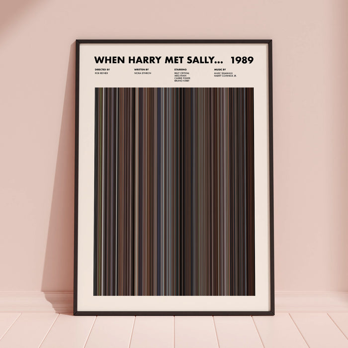 When Harry Met Sally Movie Barcode Movie Barcode Poster