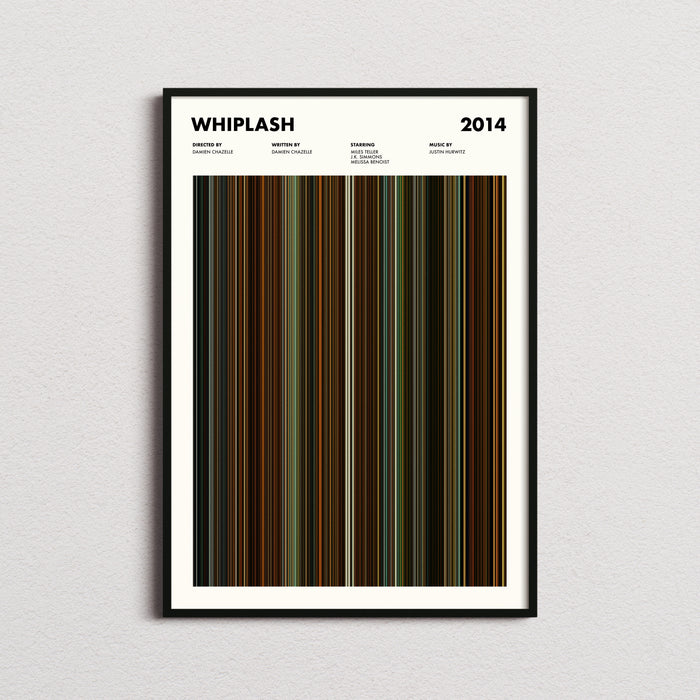 Whiplash Movie Barcode Poster