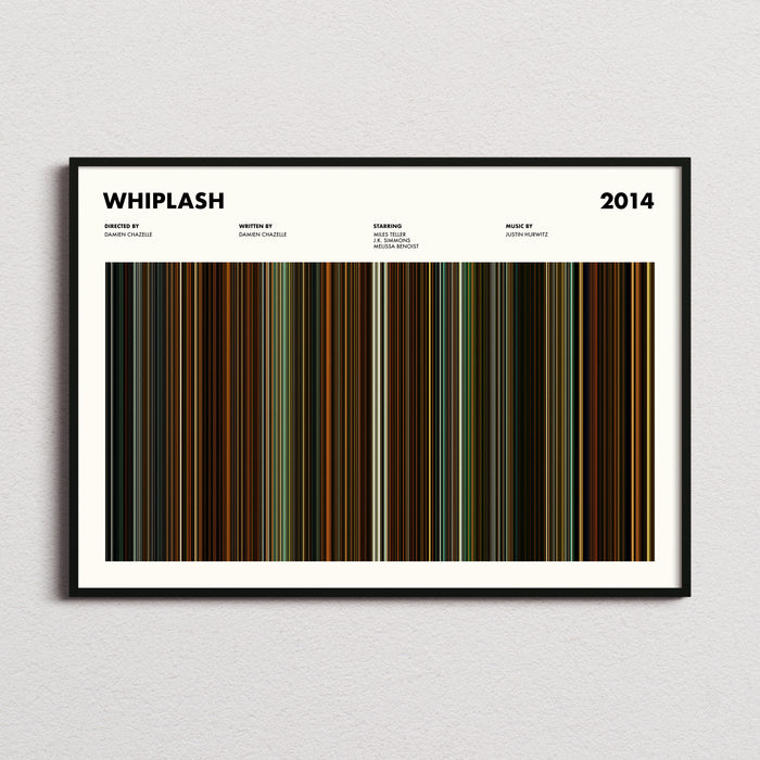 Whiplash Movie Barcode Poster