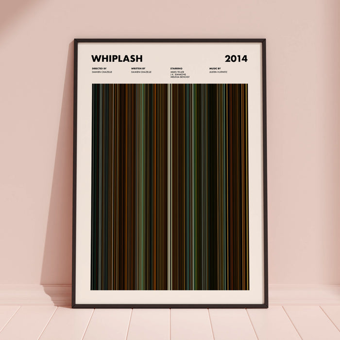 Whiplash Movie Barcode Poster