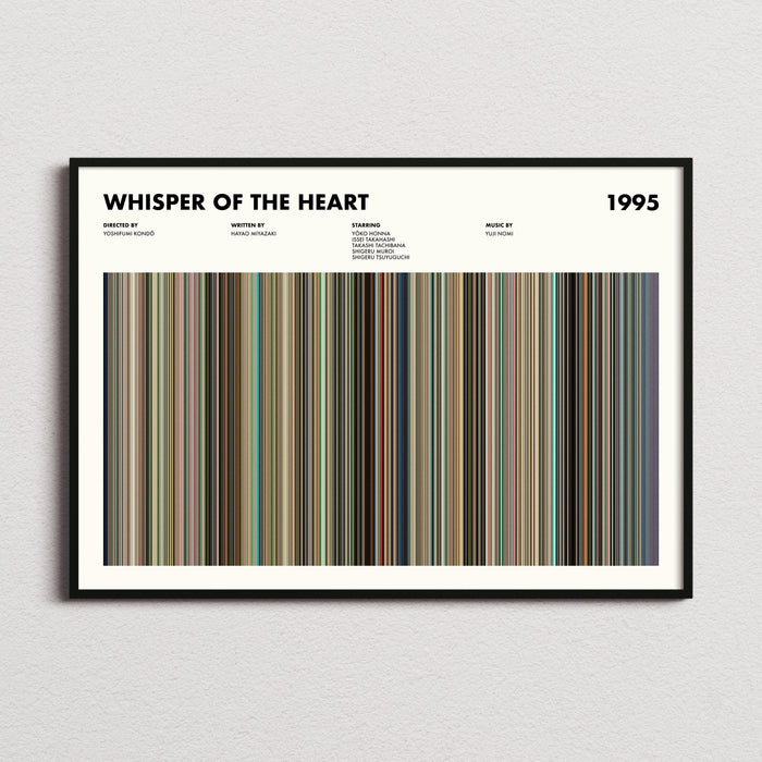 Whisper Of The Heart Movie Barcode Poster