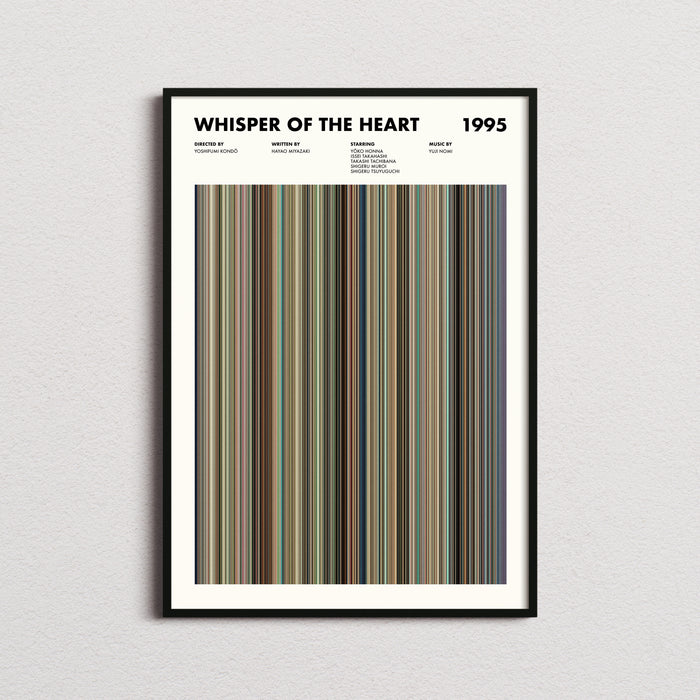 Whisper Of The Heart Movie Barcode Poster