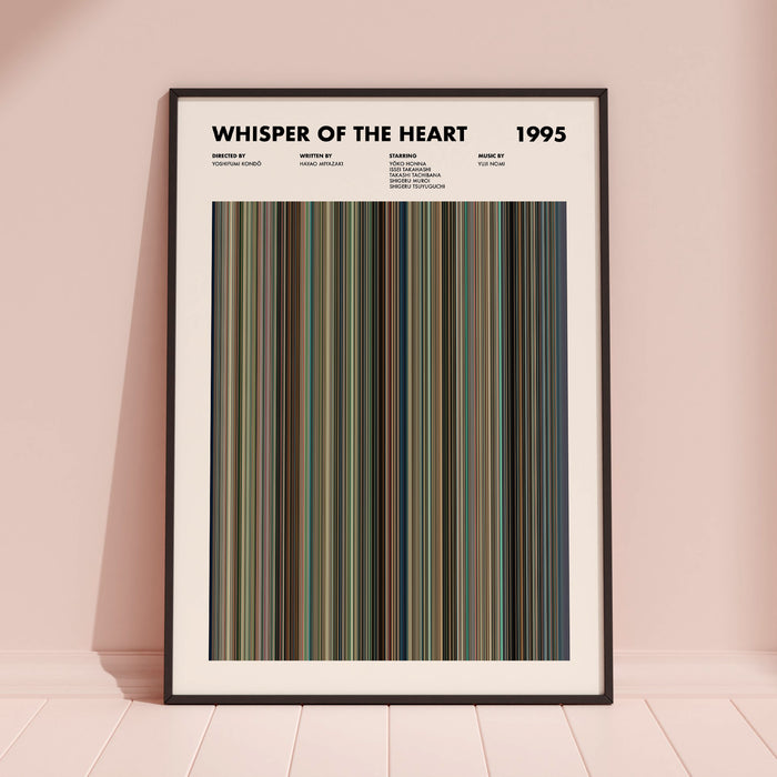 Whisper Of The Heart Movie Barcode Poster