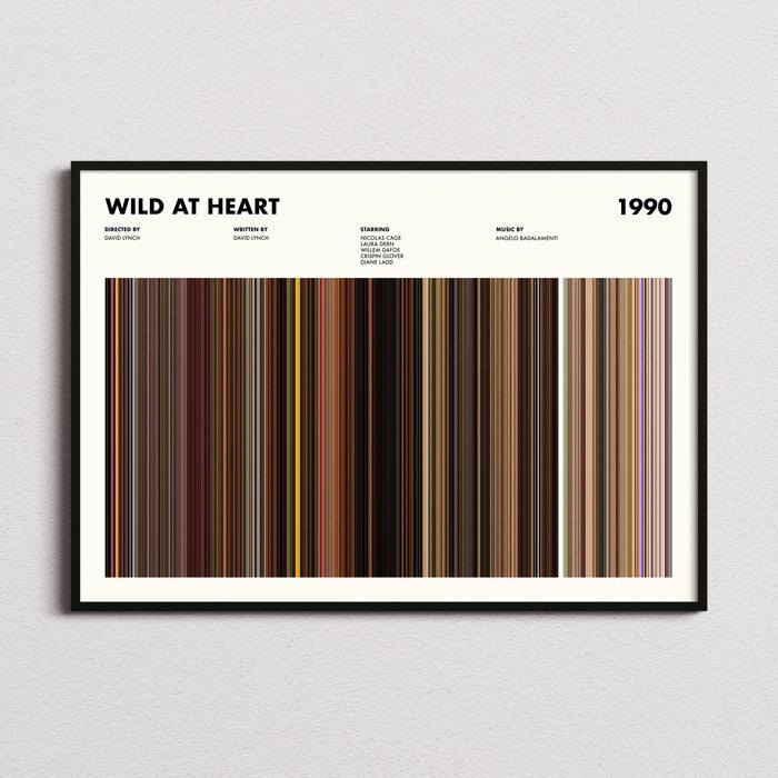 Wild At Heart Movie Barcode Poster