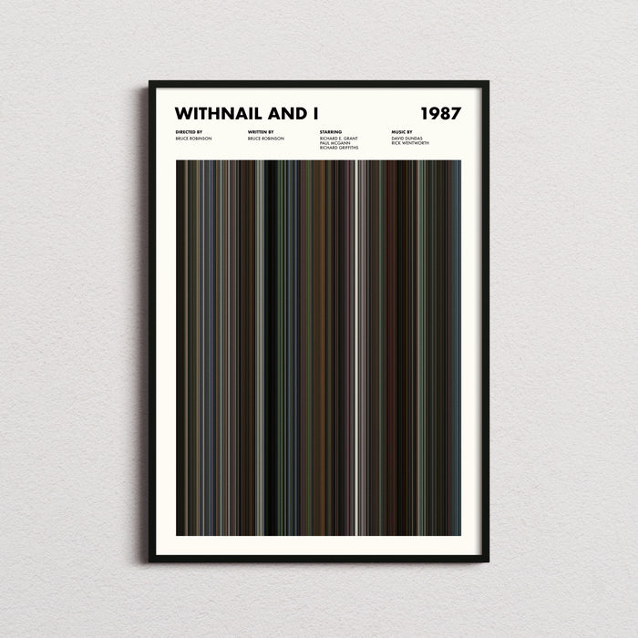 Withnail And I Movie Barcode Poster