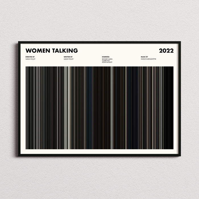 Women Talking Movie Barcode Poster