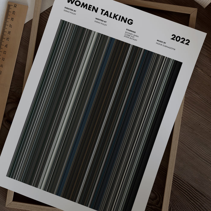 Women Talking Movie Barcode Poster