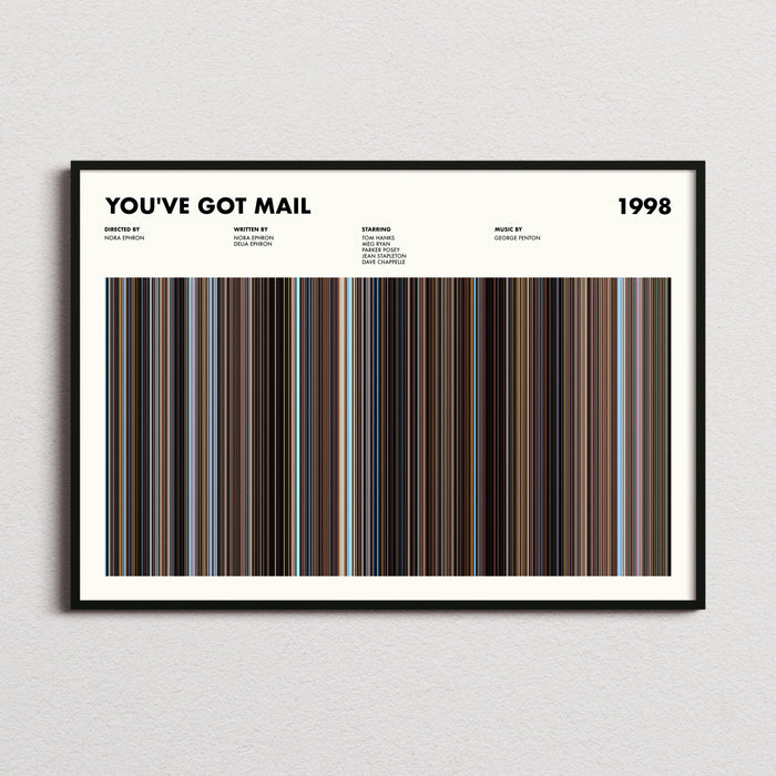 Youve Got Mail Movie Barcode Poster