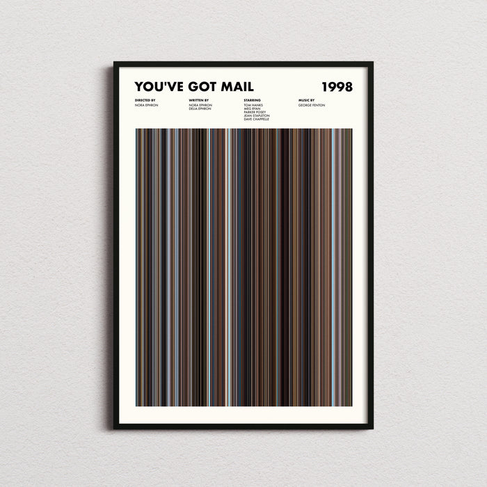 Youve Got Mail Movie Barcode Poster