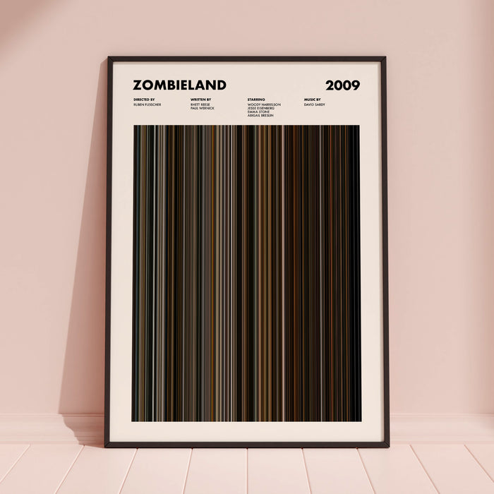 Zombieland Movie Barcode Poster